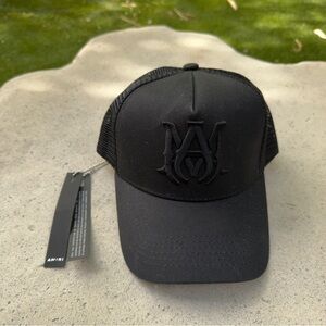 Amiri Black Trucker Hat, Used-Like new , With original tags.